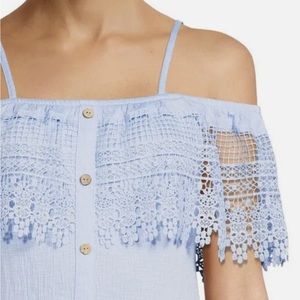 NoBo Off The Shoulder Crochet Top Women’s Size L, 11-13